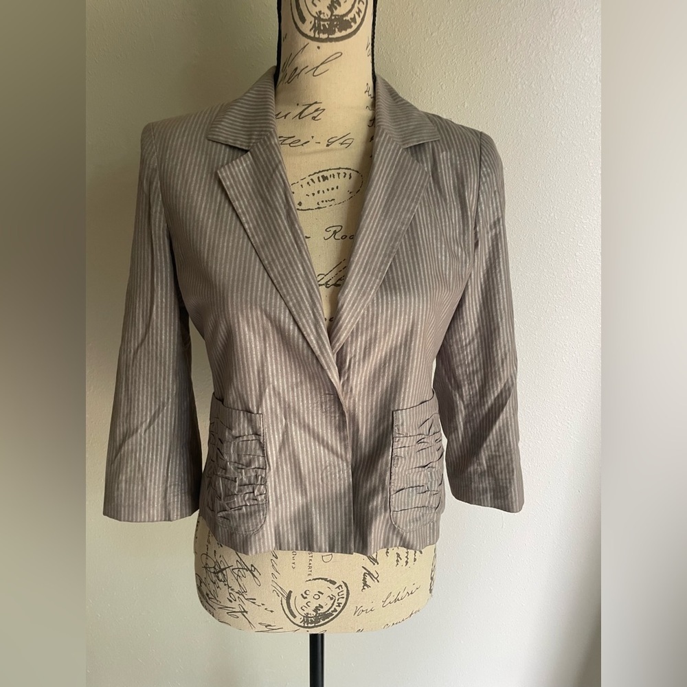 🧑‍🎄 Rachel Roy blazer 3/4 sleeve Small 2 EUC (4)